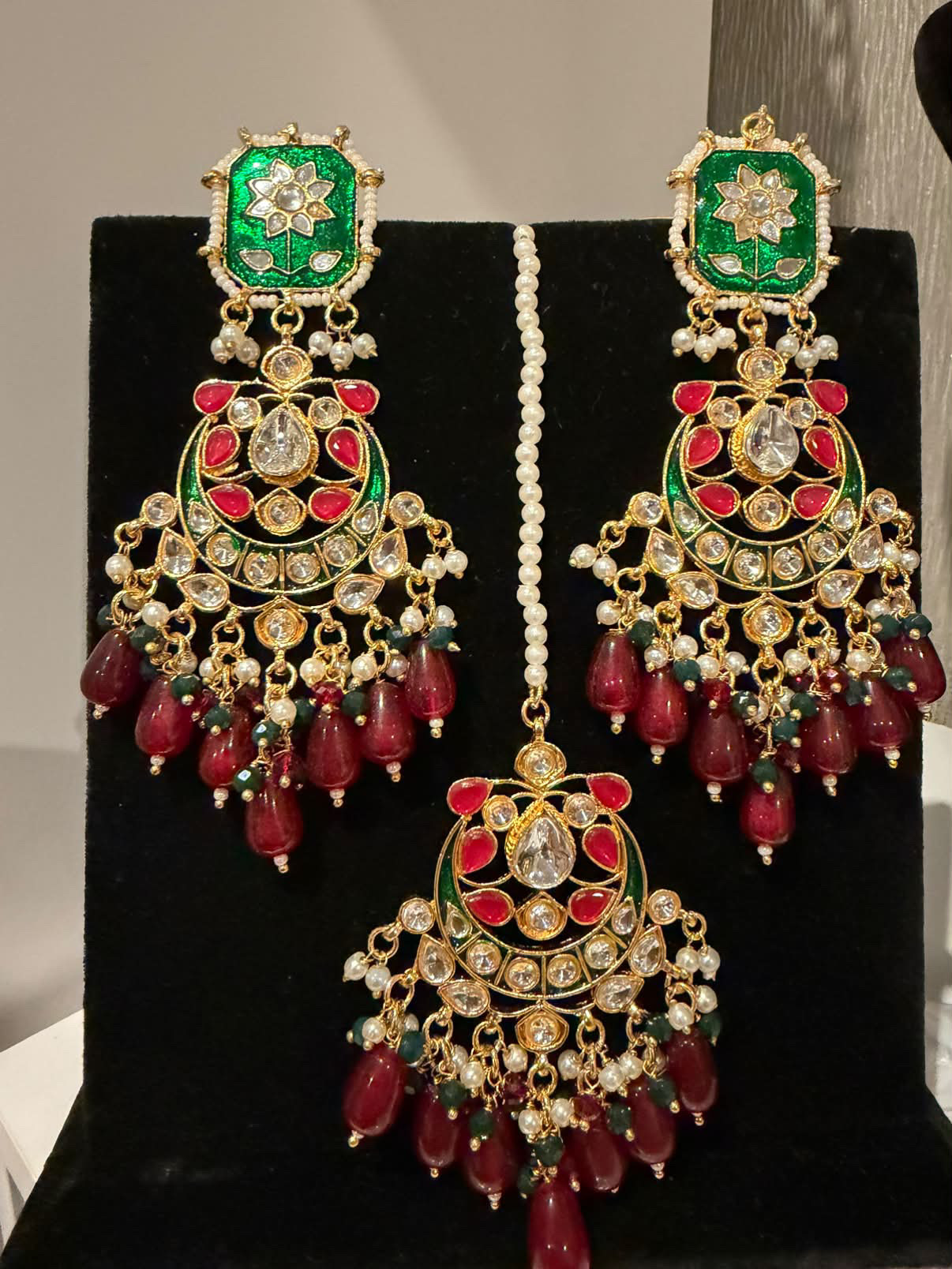 Royal Meenakari Kundan Choker Set — view 3