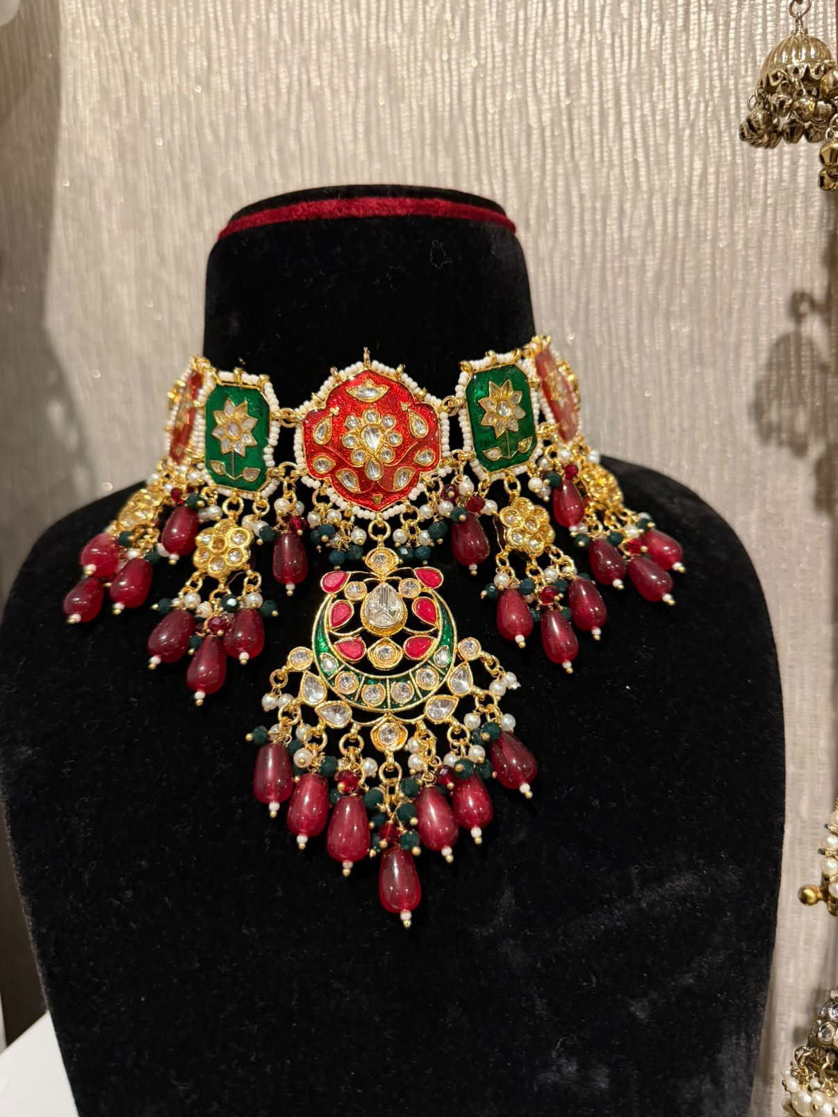 Royal Meenakari Kundan Choker Set — view 2